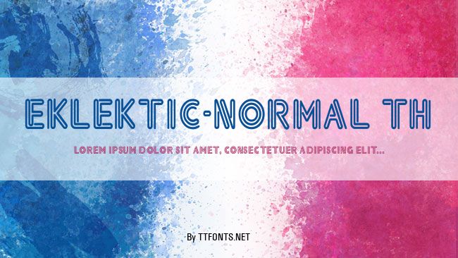 Eklektic-Normal Th example