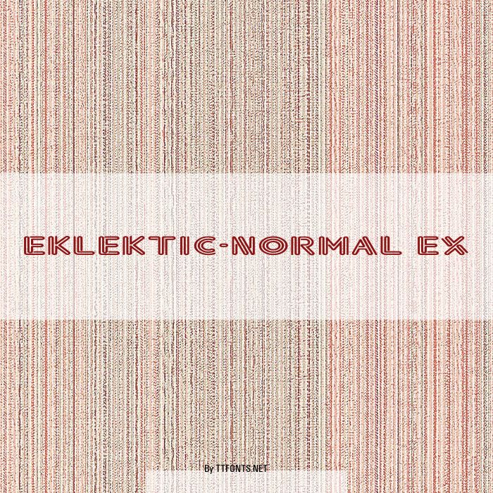 Eklektic-Normal Ex example
