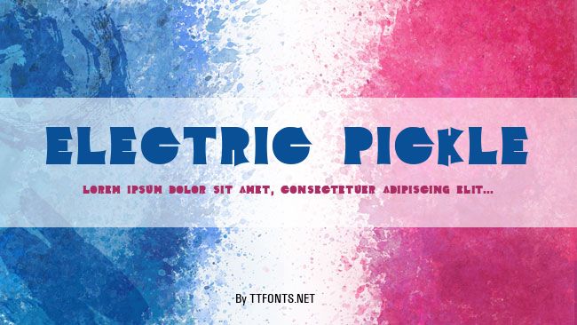 Electric Pickle example