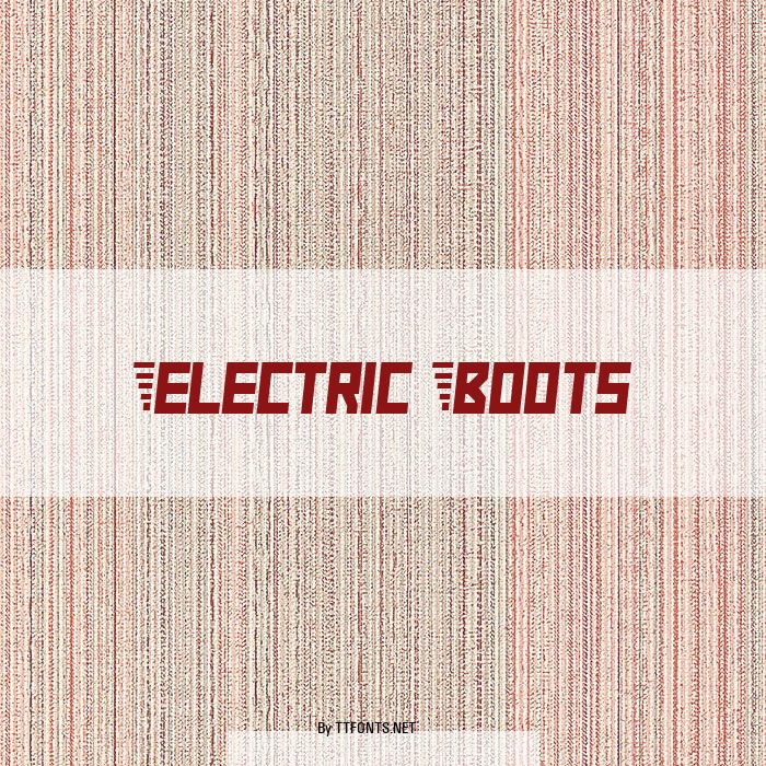 Electric Boots example