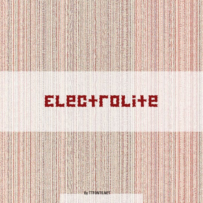 Electrolite example