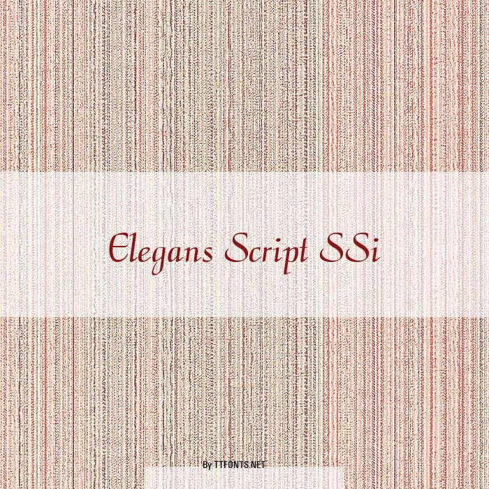 Elegans Script SSi example