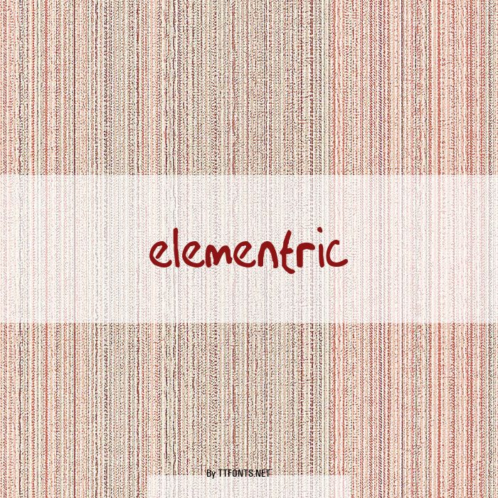Elementric example