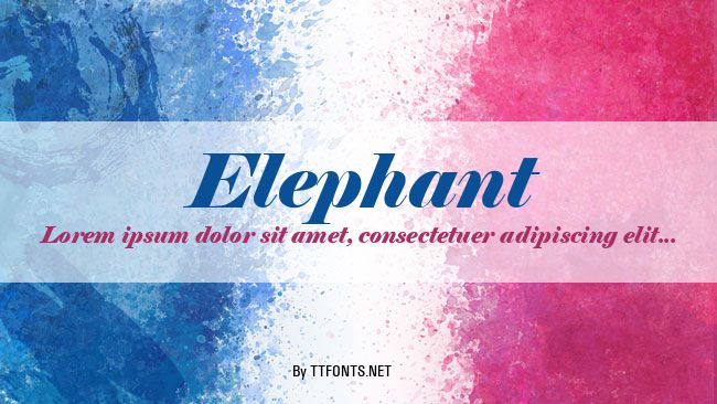 Elephant example