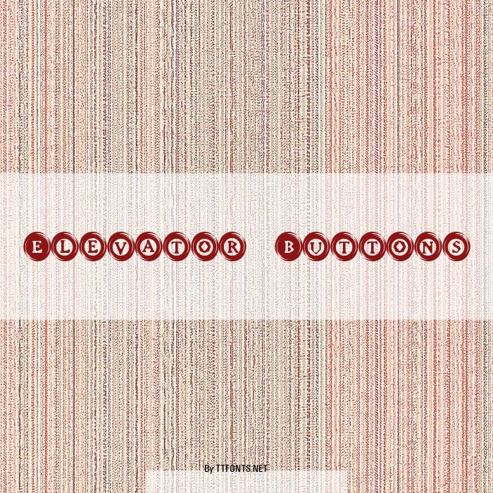 Elevator Buttons example