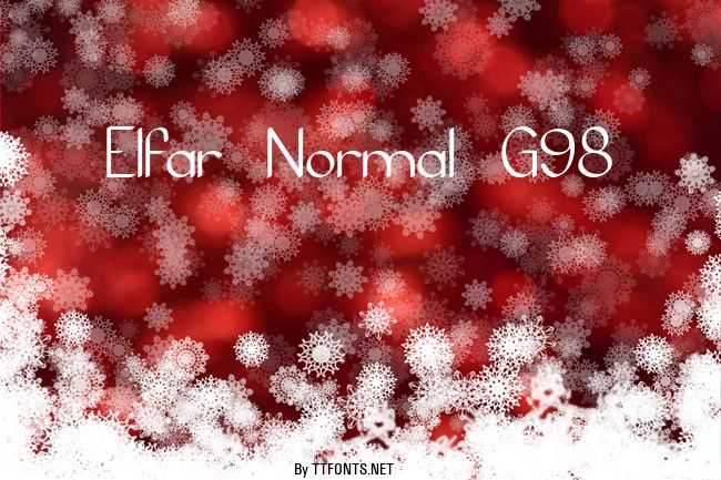 Elfar Normal G98 example