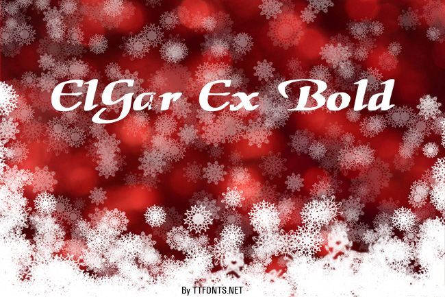 ElGar Ex Bold example