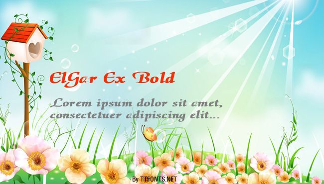 ElGar Ex Bold example