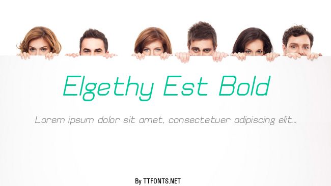 Elgethy Est Bold example