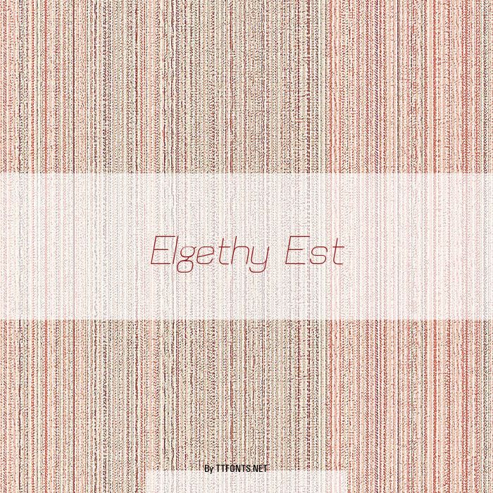 Elgethy Est example