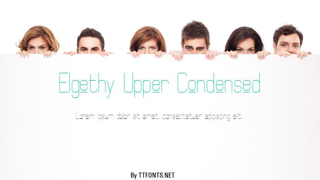 Elgethy Upper Condensed example