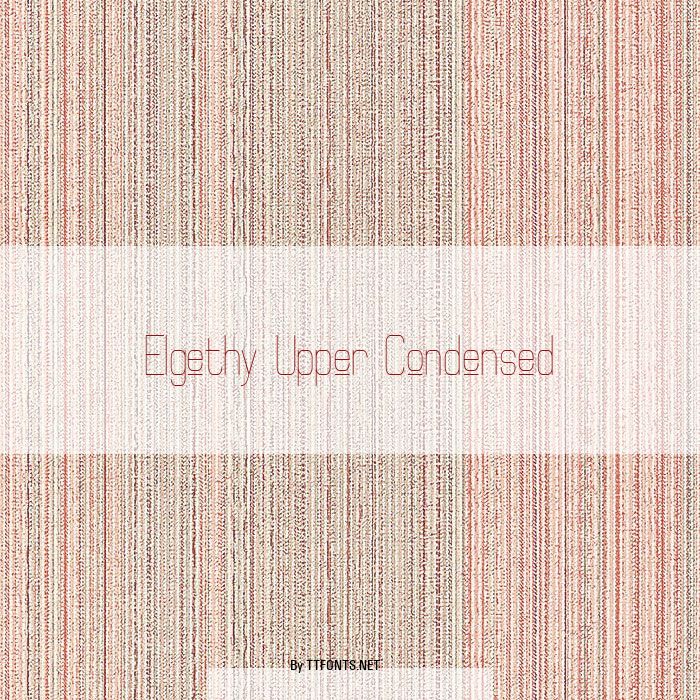 Elgethy Upper Condensed example