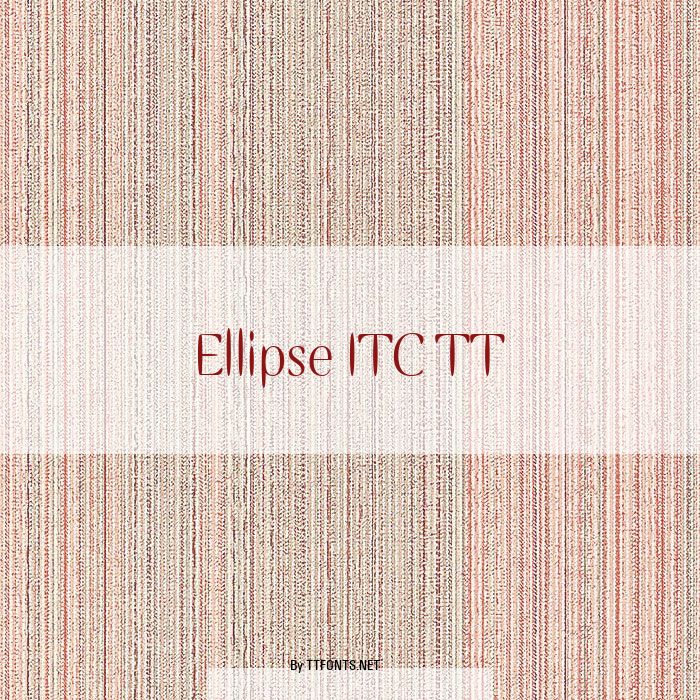 Ellipse ITC TT example