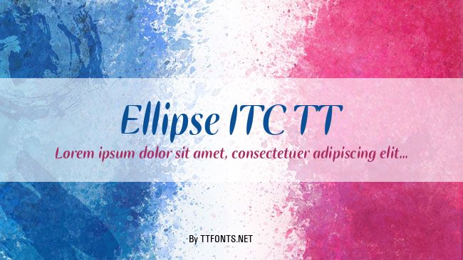 Ellipse ITC TT example