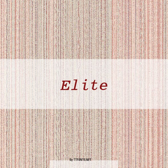 Elite example