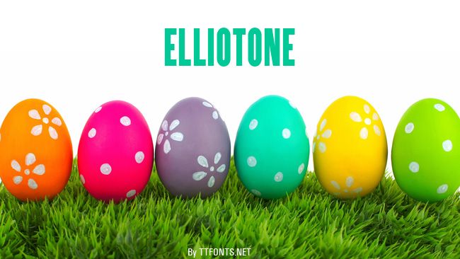ElliotOne example