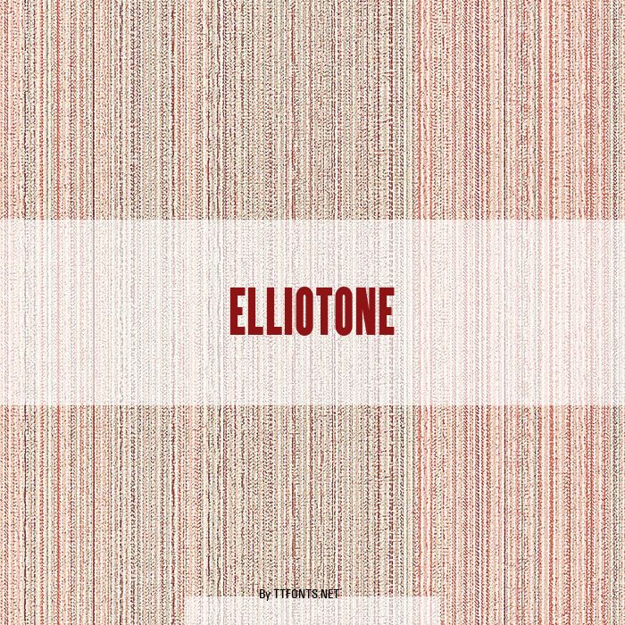 ElliotOne example