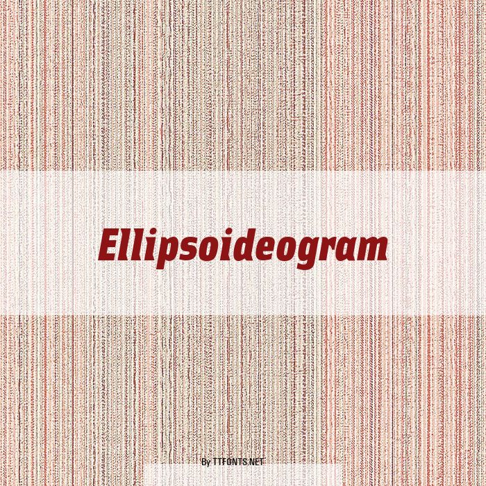 Ellipsoideogram example