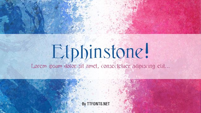 Elphinstone! example