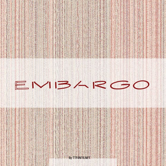 Embargo example