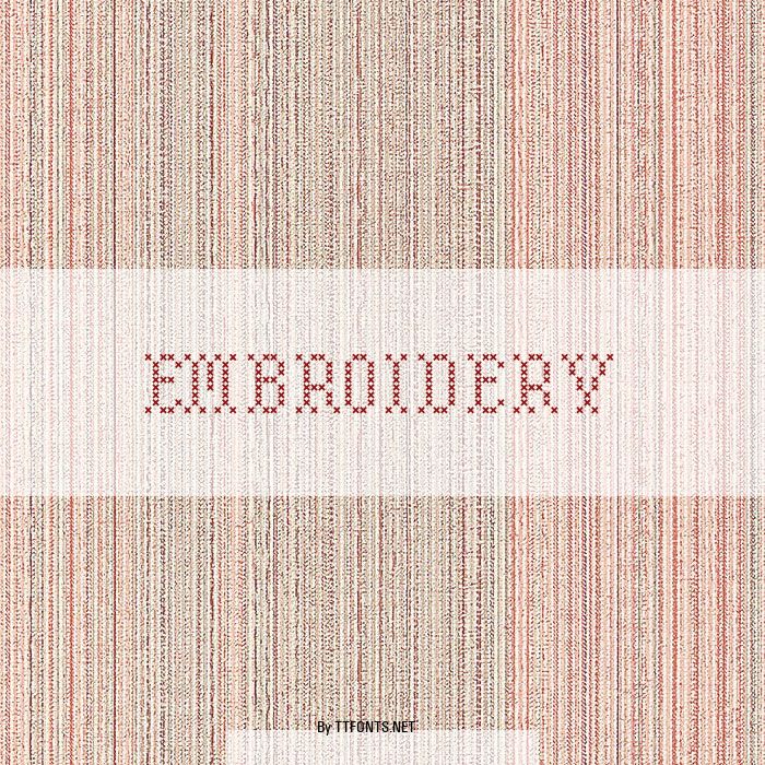 Embroidery example