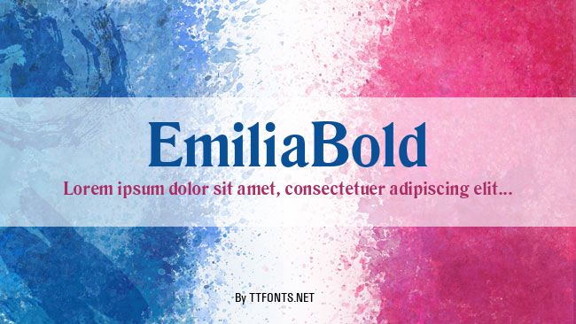 EmiliaBold example