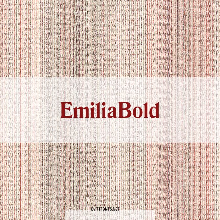 EmiliaBold example