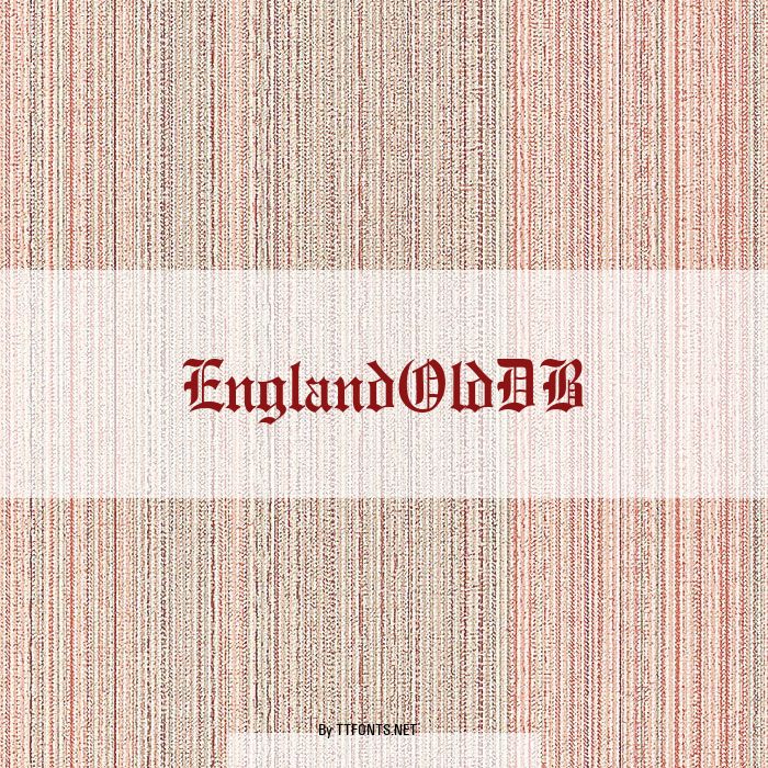 EnglandOldDB example
