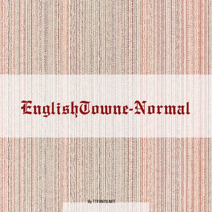 EnglishTowne-Normal example