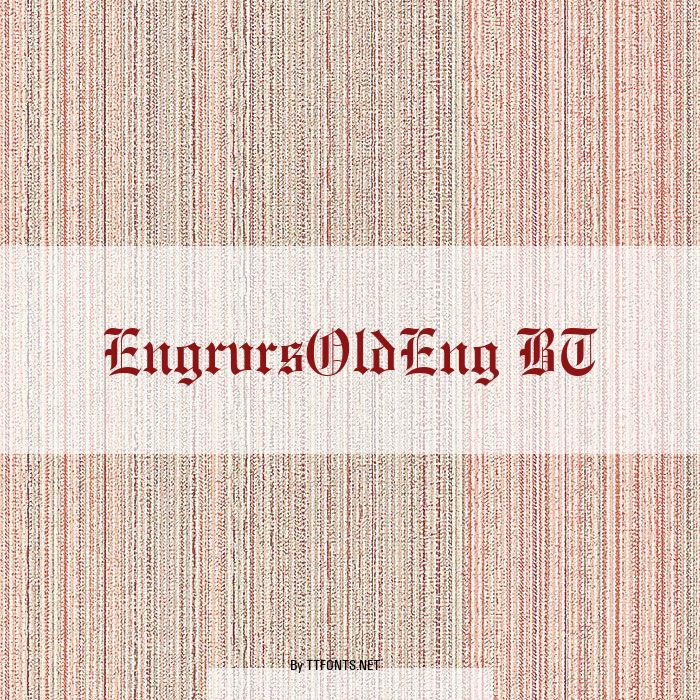 EngrvrsOldEng BT example