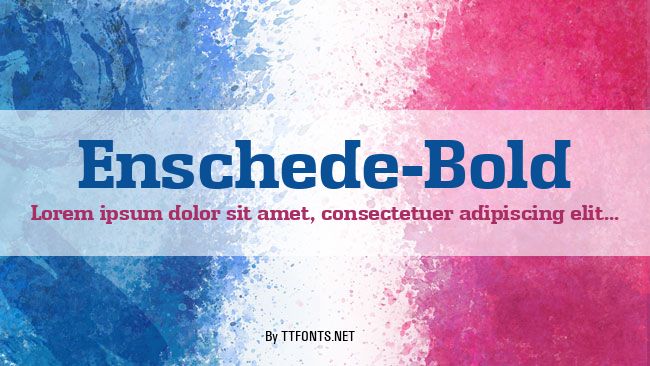 Enschede-Bold example