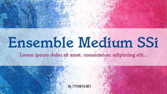 Ensemble Medium SSi example
