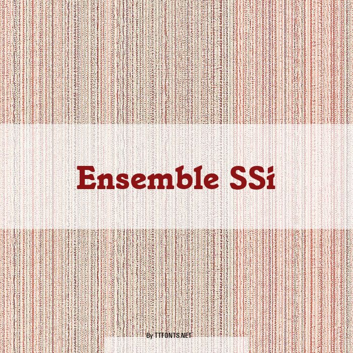 Ensemble SSi example