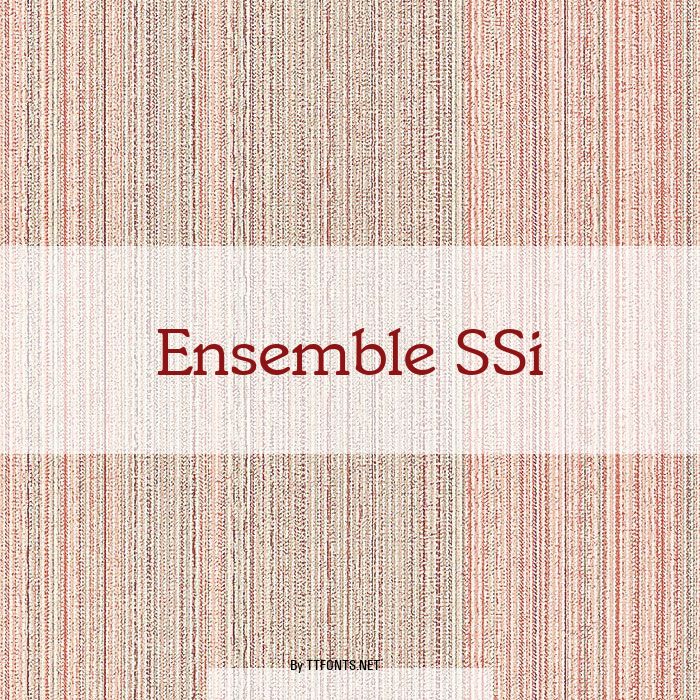 Ensemble SSi example