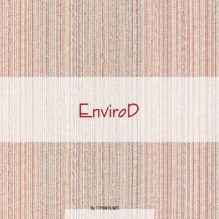 EnviroD example