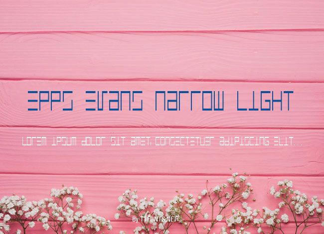 Epps Evans Narrow Light example