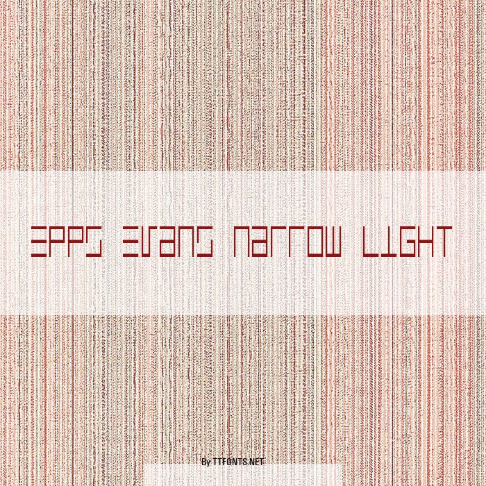 Epps Evans Narrow Light example