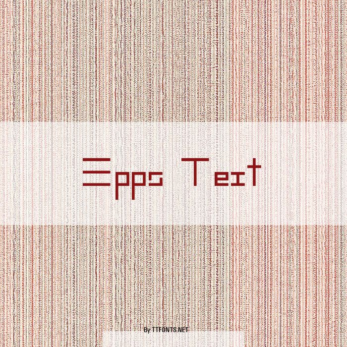 Epps Text example