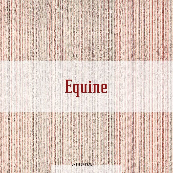 Equine example