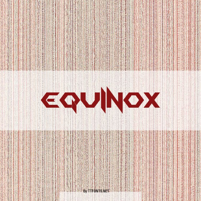 EQUINOX example