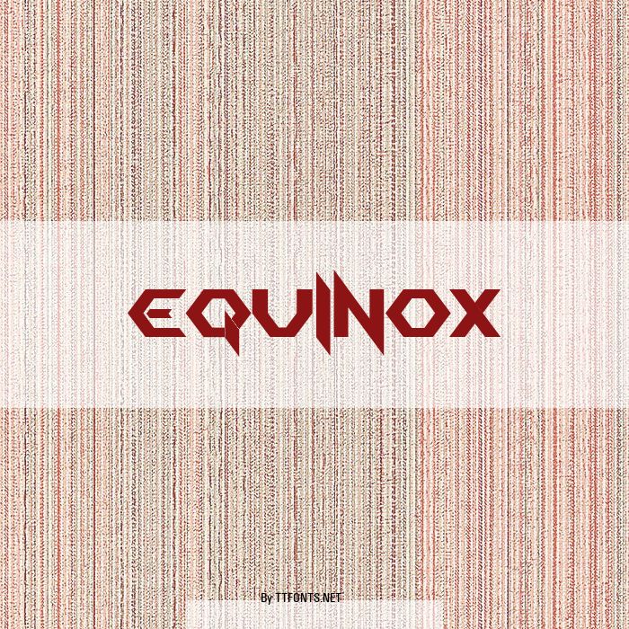 EQUINOX example