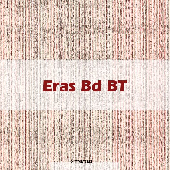 Eras Bd BT example