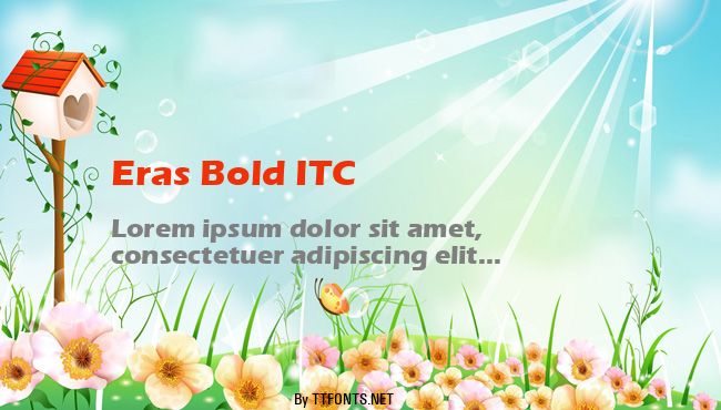Eras Bold ITC example