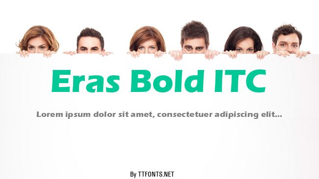 Eras Bold ITC example