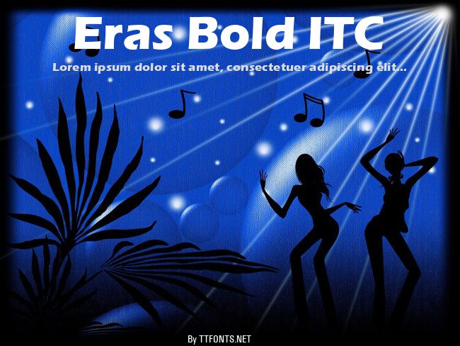 Eras Bold ITC example