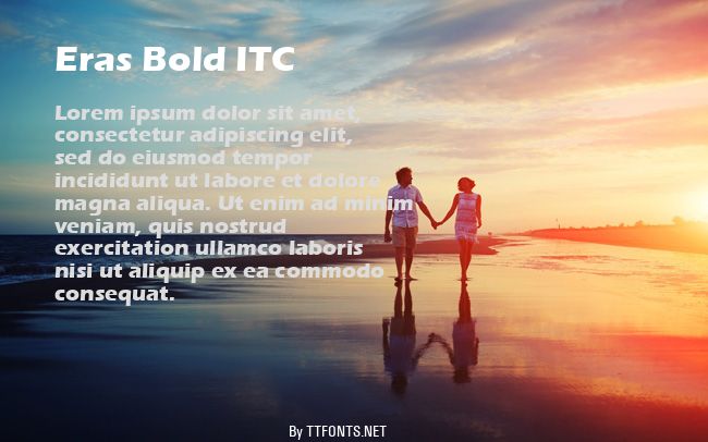 Eras Bold ITC example