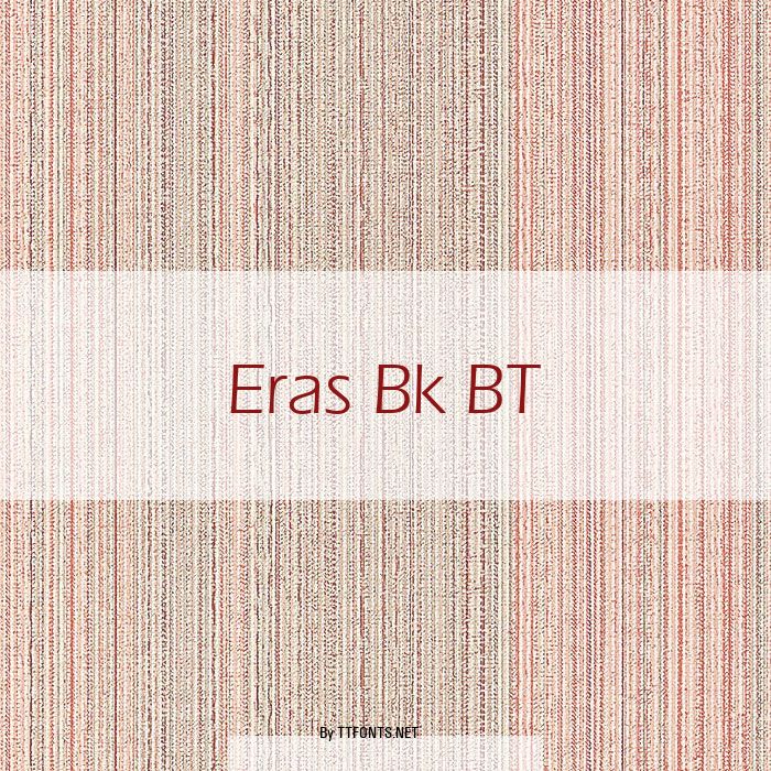 Eras Bk BT example