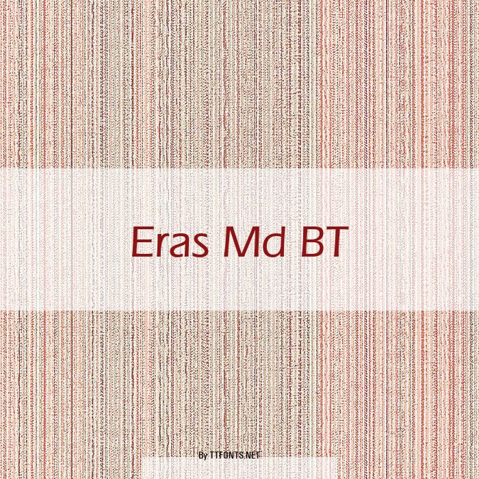 Eras Md BT example