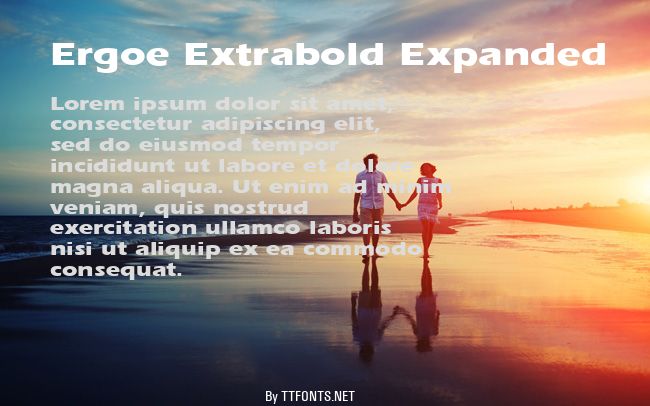 Ergoe Extrabold Expanded example