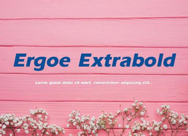 Ergoe Extrabold example